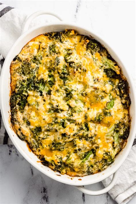 Keto Broccoli Cheese Casserole - Green and Keto