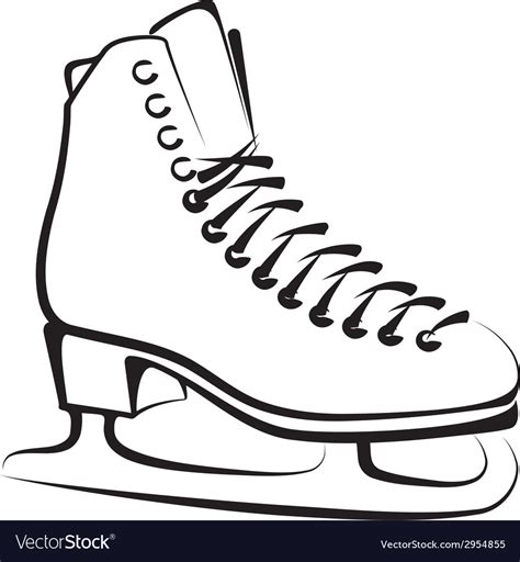 Ice-skate Royalty Free Vector Image - VectorStock