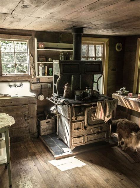 Our messy cabin kitchen photo by wes erbsen - Log Cabin Cooking