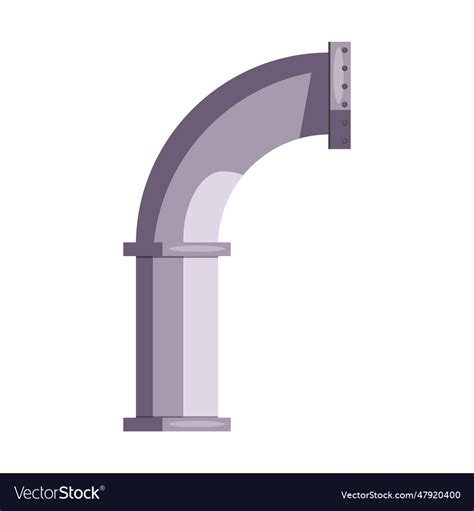 Large water pipe construction Royalty Free Vector Image