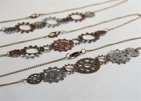 Steam punk gear necklace gear jewelry steampunk necklace | Etsy | Steampunk necklace, Steampunk ...