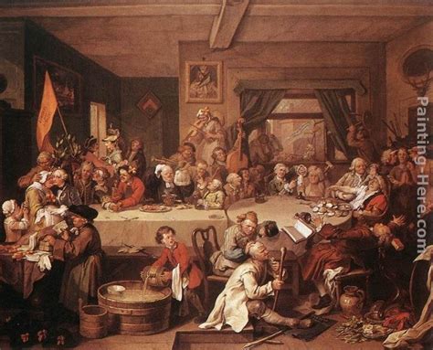 William Hogarth An Election Entertainment Painting | Best Paintings For ...