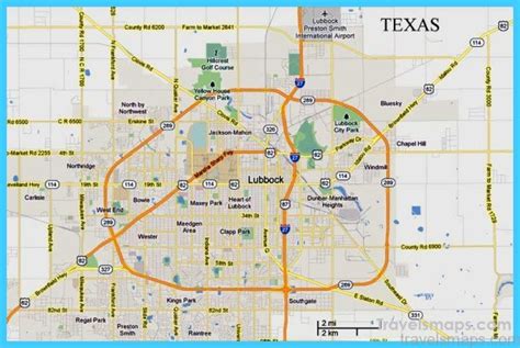 Map of Lubbock Texas - TravelsMaps.Com