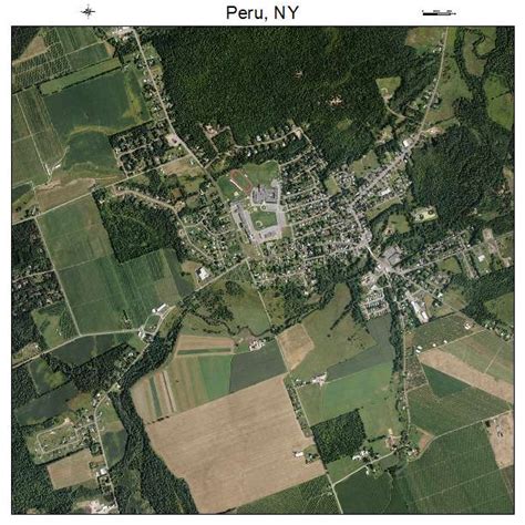 Aerial Photography Map of Peru, NY New York