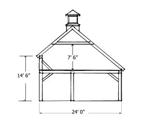 Salt Box Series - Harvest Moon Timber Frame