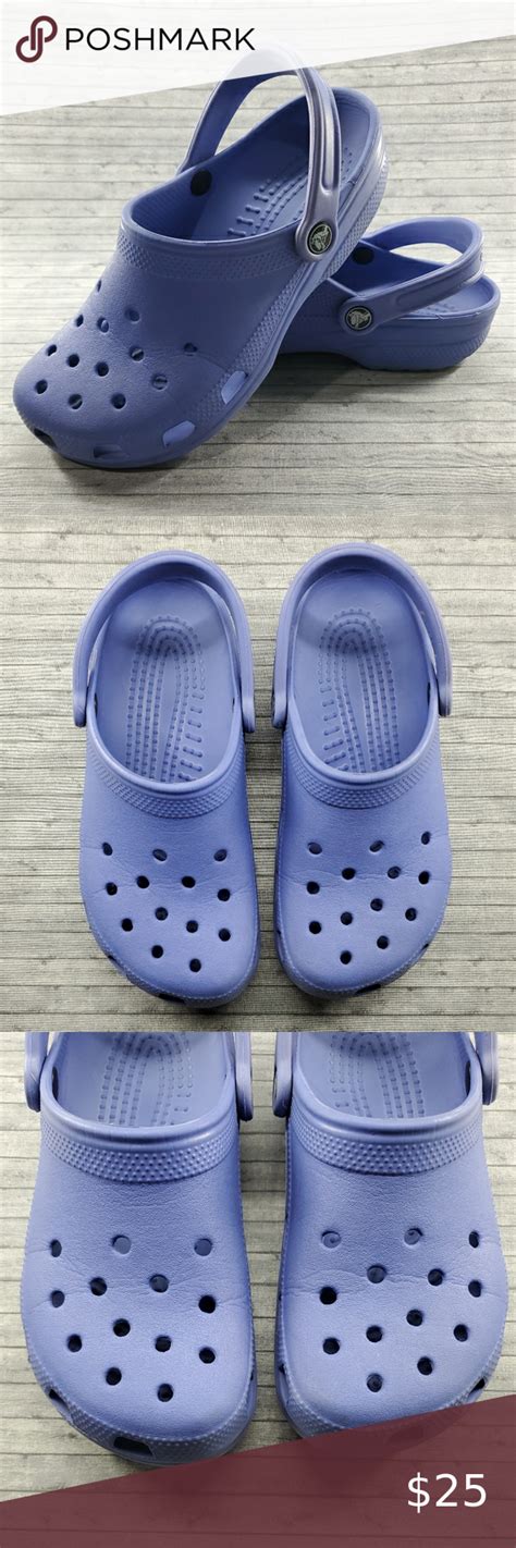 Crocs Women Size 8 Men Size 6 Adult Classic Clog Periwinkle Purple Blue ...