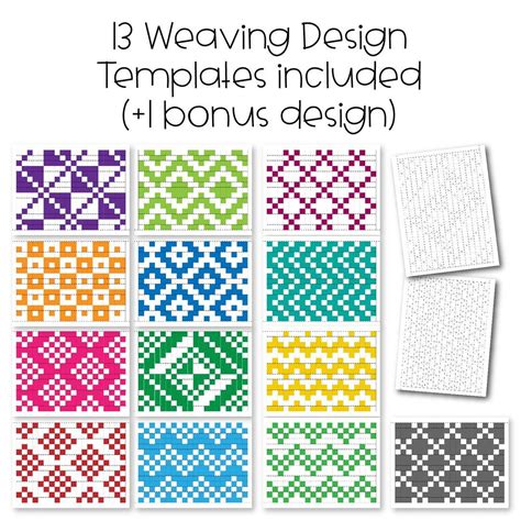 Art Lesson: Paper Weaving (with Templates) | Weaving patterns design, Paper weaving, Weaving designs