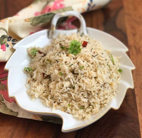 Herbed Butter Rice Recipe With Rosemary & Thyme by Archana's Kitchen