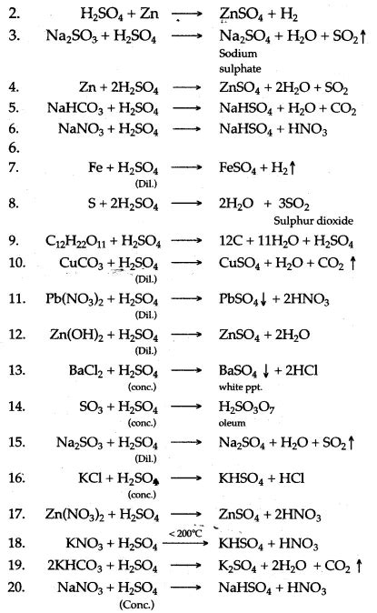 Icse solutions for class 10 chemistry sulphuric acid – Artofit