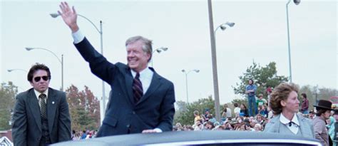 Who did Jimmy Carter race against during his second election in 1980?