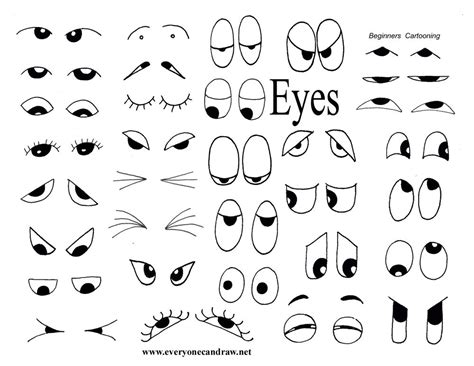 Easy To Draw Cartoon Eyes