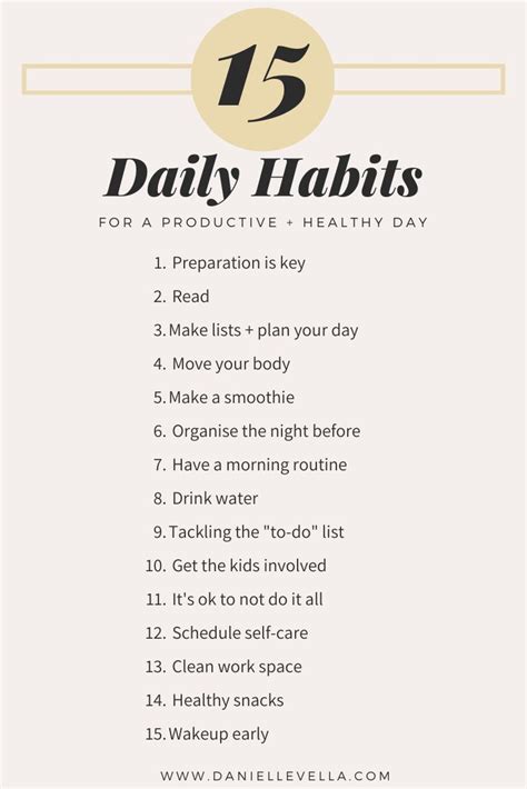 15 daily Tips and Habits For a Productive and Healthy Day | Healthy lifestyle tips, Daily health ...