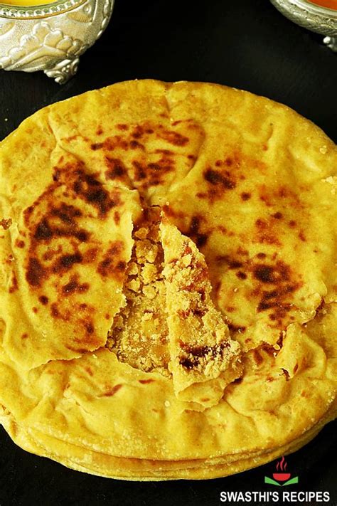 Puran Poli Recipe (Bobbatlu, Holige) - Swasthi's Recipes