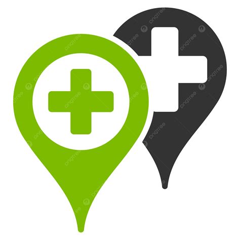 Hospital Map Markers Icon Pointers, Medical, Center, Navigation PNG Transparent Image and ...