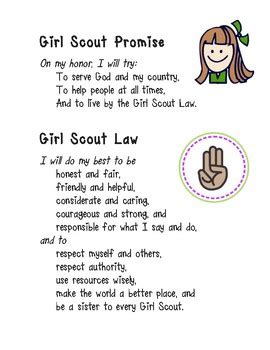 Girl Scout Promise Printable