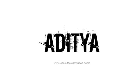 Aditya Name Tattoo Designs