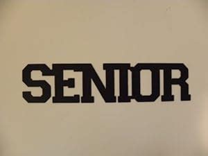 Amazon.com : Senior Word Athletic Varsity Font Metal Wall Sign : Automobiles : Everything Else