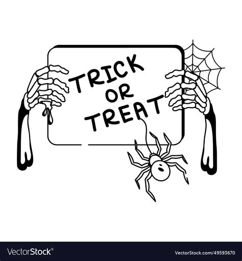 Trick or treat Royalty Free Vector Image - VectorStock