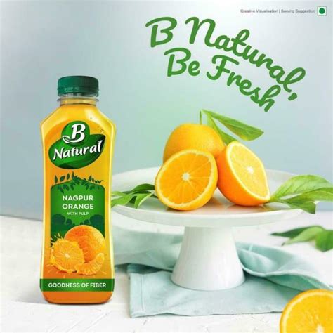 B Natural Nagpur Orange Juice with Pulp 300 ml - JioMart