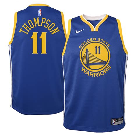 Klay Thompson Jersey : Nike Klay Thompson Golden State Warriors Black ...