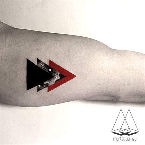 3 triangles tattoo - Tattoogrid.net