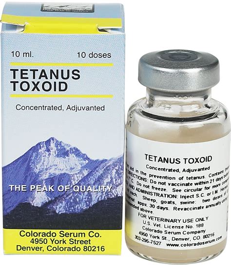 Tetanus Vaccine Bottle