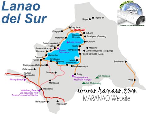 Ranaw - Ranao - Our Maranao Blog!: LANAO DEL SUR MAP..