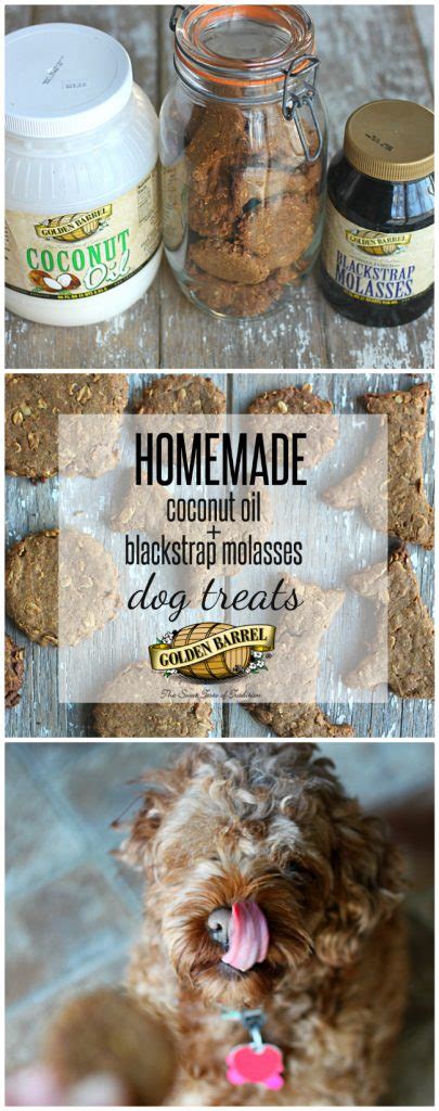 Dog Treats Made with Coconut Oil and Molasses - Golden Barrel