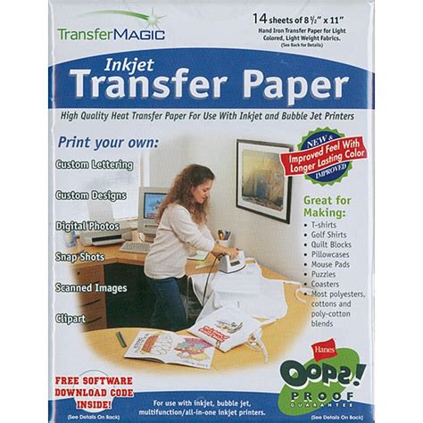 Inkjet Transfer Paper (Pack of 14) - Overstock Shopping - Big Discounts on Transfer Magic Fabric