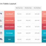 Modern Table Layout PowerPoint Template