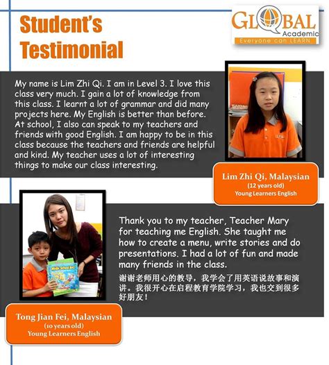 Student's Testimonial - Global Academic