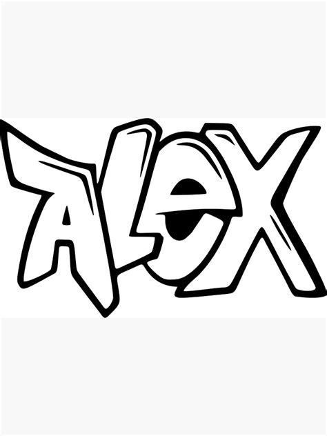 "Alex - Graffiti Name Design" Sticker for Sale by NameThatShirt | Redbubble