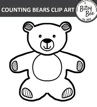 TEDDY BEAR COUNTERS CLIP ART FREEBIE by Bitsybee | TpT