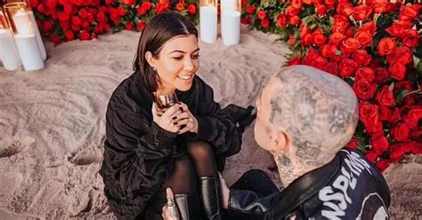 Travis Barker shares romantic beachside proposal speech to Kourtney ...