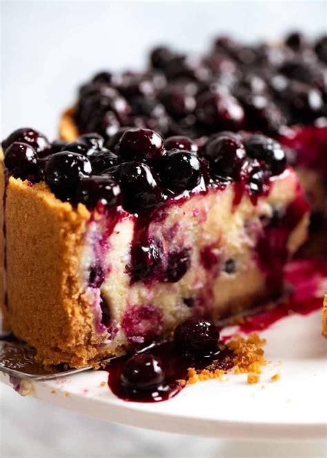 Blueberry Cheesecake | RecipeTin Eats