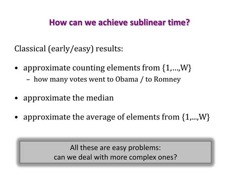 PPT - Sublinear Algorithms PowerPoint Presentation, free download - ID ...