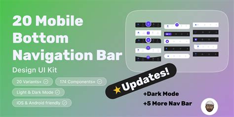 20 Mobile Bottom Navigation Bar | Figma Community