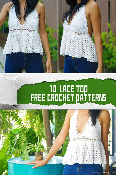 10 Lace Top FREE Crochet Patterns - iGOODideas.com