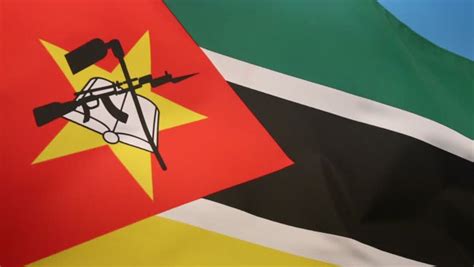 Flag of Mozambique - Adopted Stock Footage Video (100% Royalty-free ...