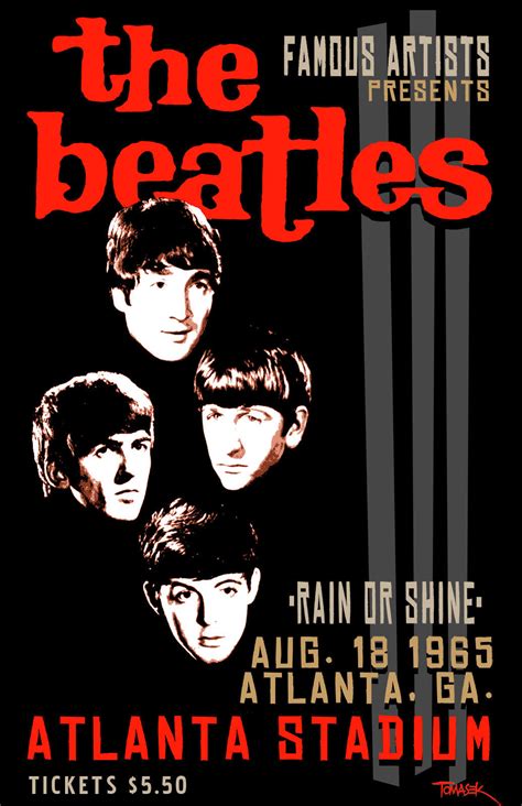 Beatles Concert Poster Aug 18 1965 Atlanta Stadium : r/OldSchoolCool