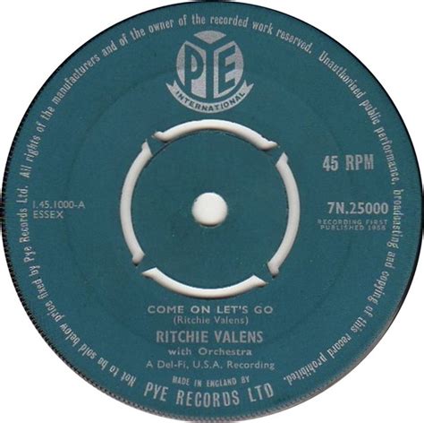 Ritchie Valens - Come On Let's Go (1958, Vinyl) | Discogs