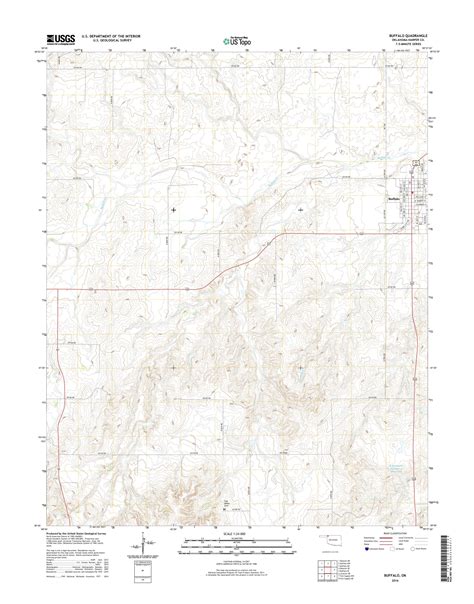 MyTopo Buffalo, Oklahoma USGS Quad Topo Map