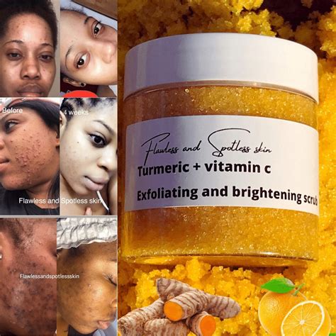 Turmeric face scrub Dark Spots Remover Glowing And Smooth | Etsy