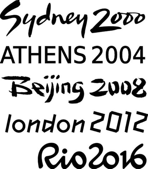 Rio 2016 a sa typo | Typographie, Jeux olympiques