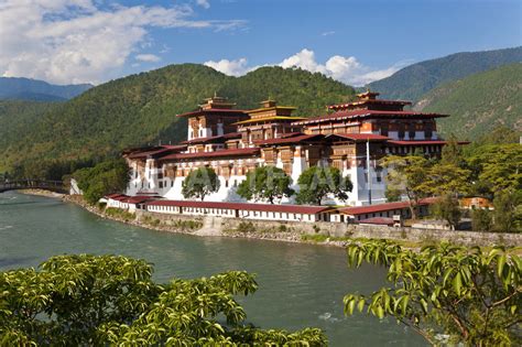 "Punakha Dzong or monastery, Punakha, Bhutan" Picture art prints and posters by Danita Delimont ...