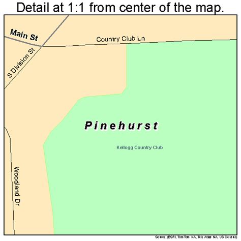 Pinehurst Idaho Street Map 1663100