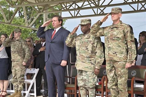 Gov. DeSantis presides over changing of the guard ceremony for Florida ...