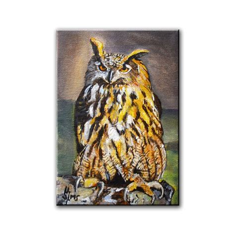 Owl art giclee print bird artwork wall art Print by 88heather