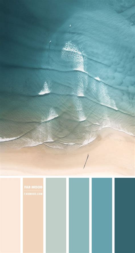 Green Ocean and Warm Taupe Color Scheme – Color Palette #76 | Ocean color palette, Beach color ...