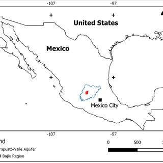 Location map of the study area. (Sources: Simplified El Bajío Region ...